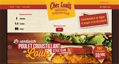 Desktop Screenshot of chezlouispouletetpizza.com