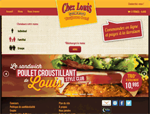 Tablet Screenshot of chezlouispouletetpizza.com